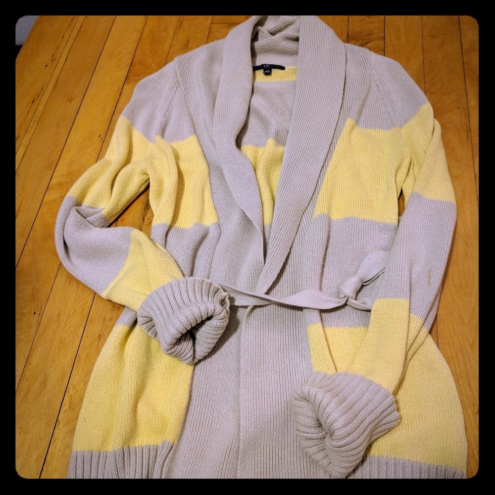 Gap striped cardigan XS